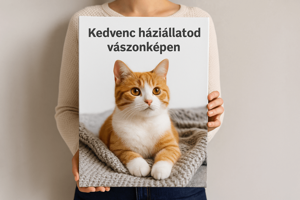 Kedvenc háziállatod vászonképen – örökítsd meg a legjobb pillanatokat 1 haziallat vaszonkep