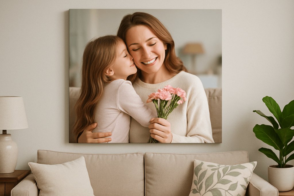 Anyák napi ajándék saját fotóból – vászonkép, ami örökre szól 1 vaszonkep anyak napja