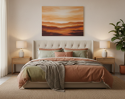 Vászonkép 4 haloszoba modern festennyel