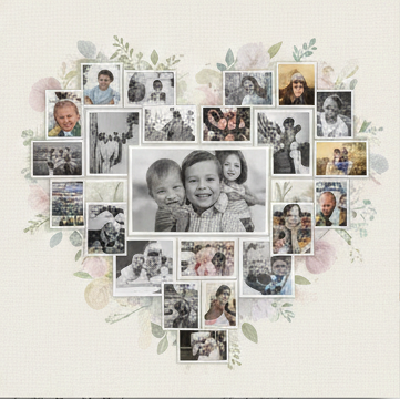 Fotókollázs 5 fotokollázs sablonok