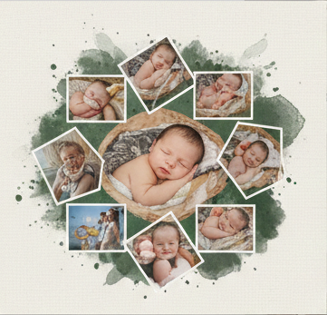 Fotókollázs 7 baby kollázs