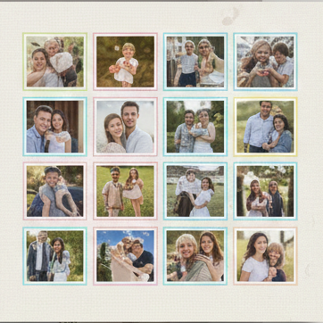 Fotókollázs 6 montázs vászonra