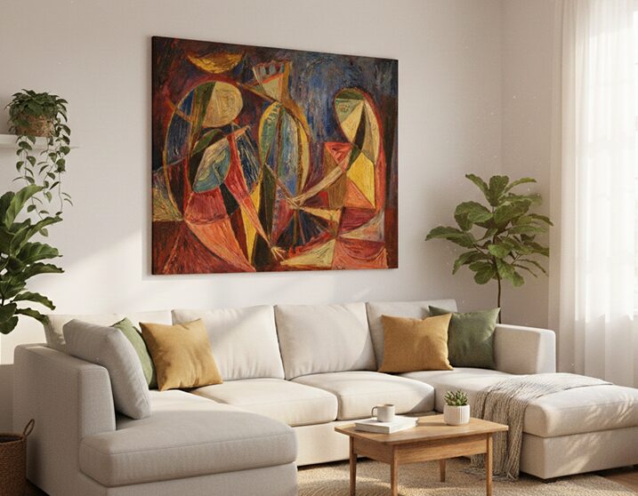 Nappali absztrakt vászonkép