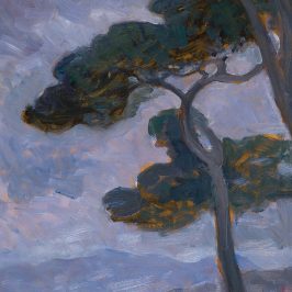 Alkonyati tájkép vászonkép