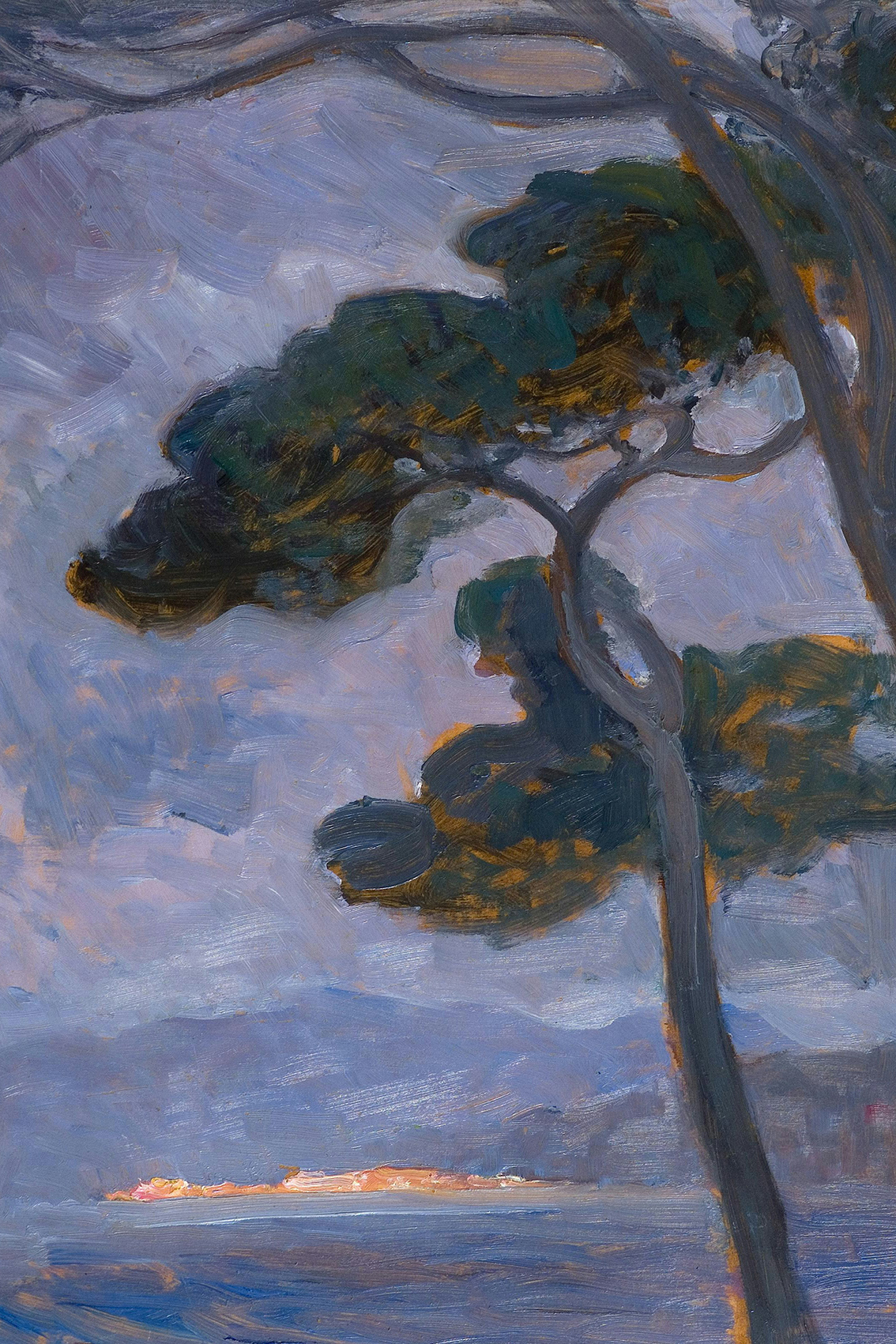 Alkonyati tájkép vászonkép