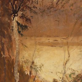 Nyírfa tájkép vászonkép