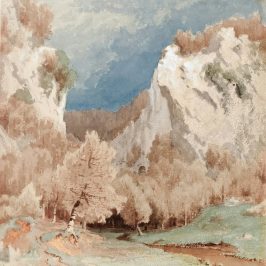 Erdei patak vászonkép