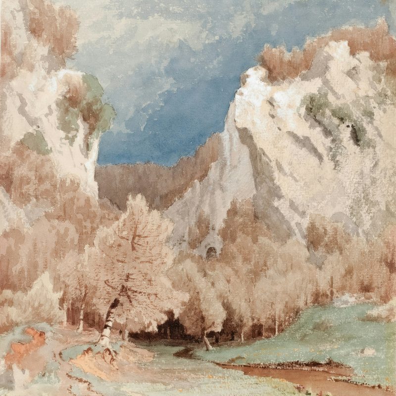 Erdei patak vászonkép