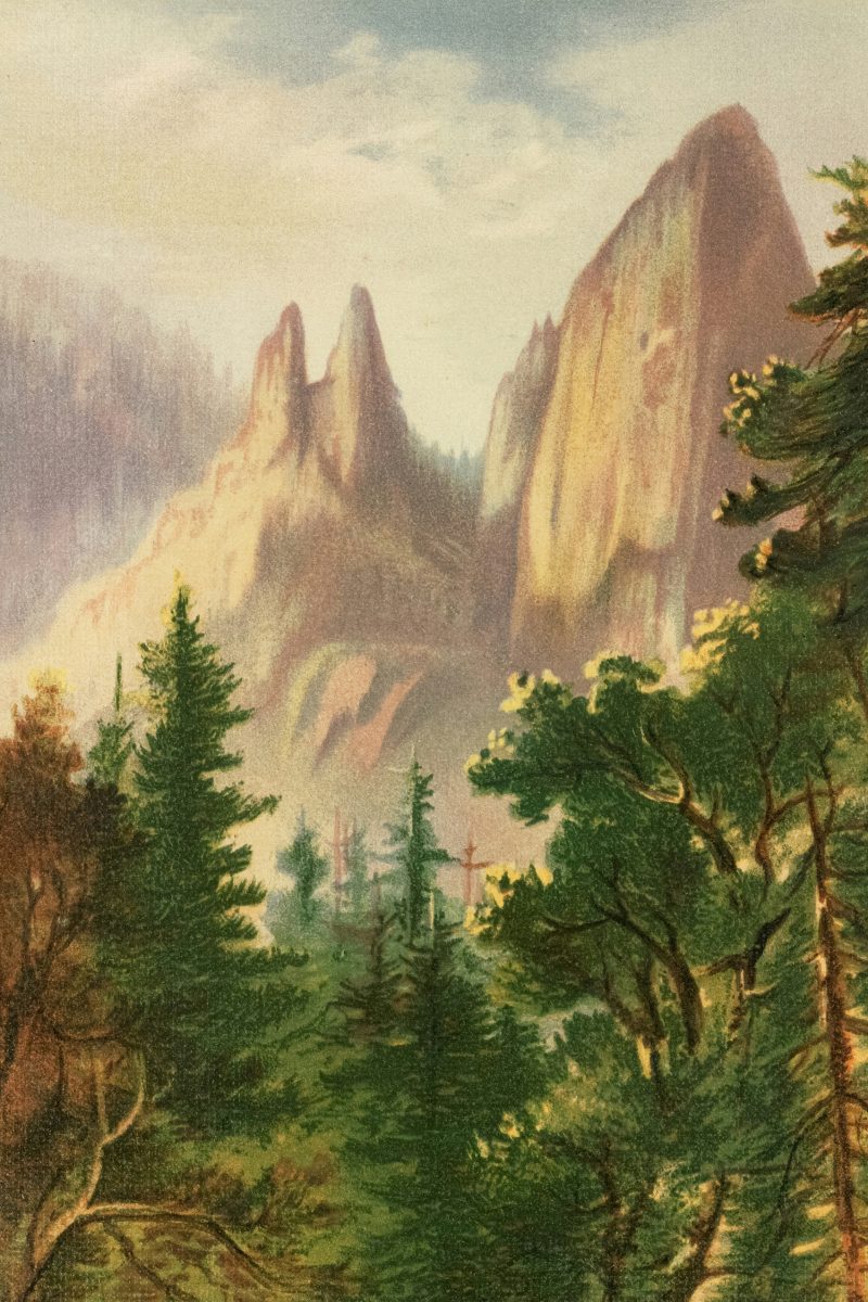 Hegyormok vászonkép