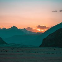 Napnyugta vászonkép