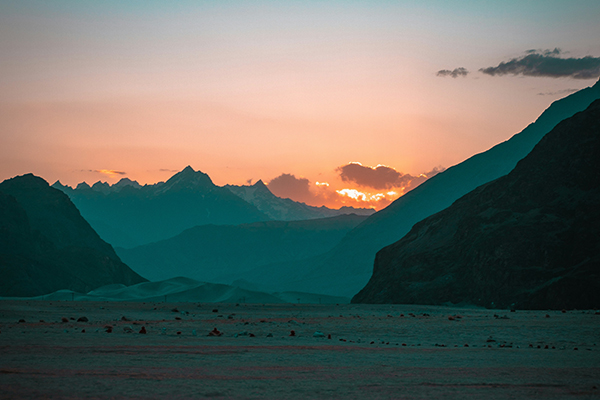 Napnyugta vászonkép