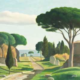 Mediterrán tájkép vászonkép nappaliba